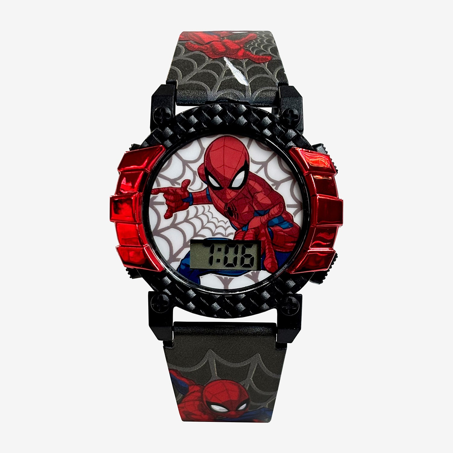 Kids Character Single Watch Spiderman Unisex Multicolor Strap Watch Spd7080jc