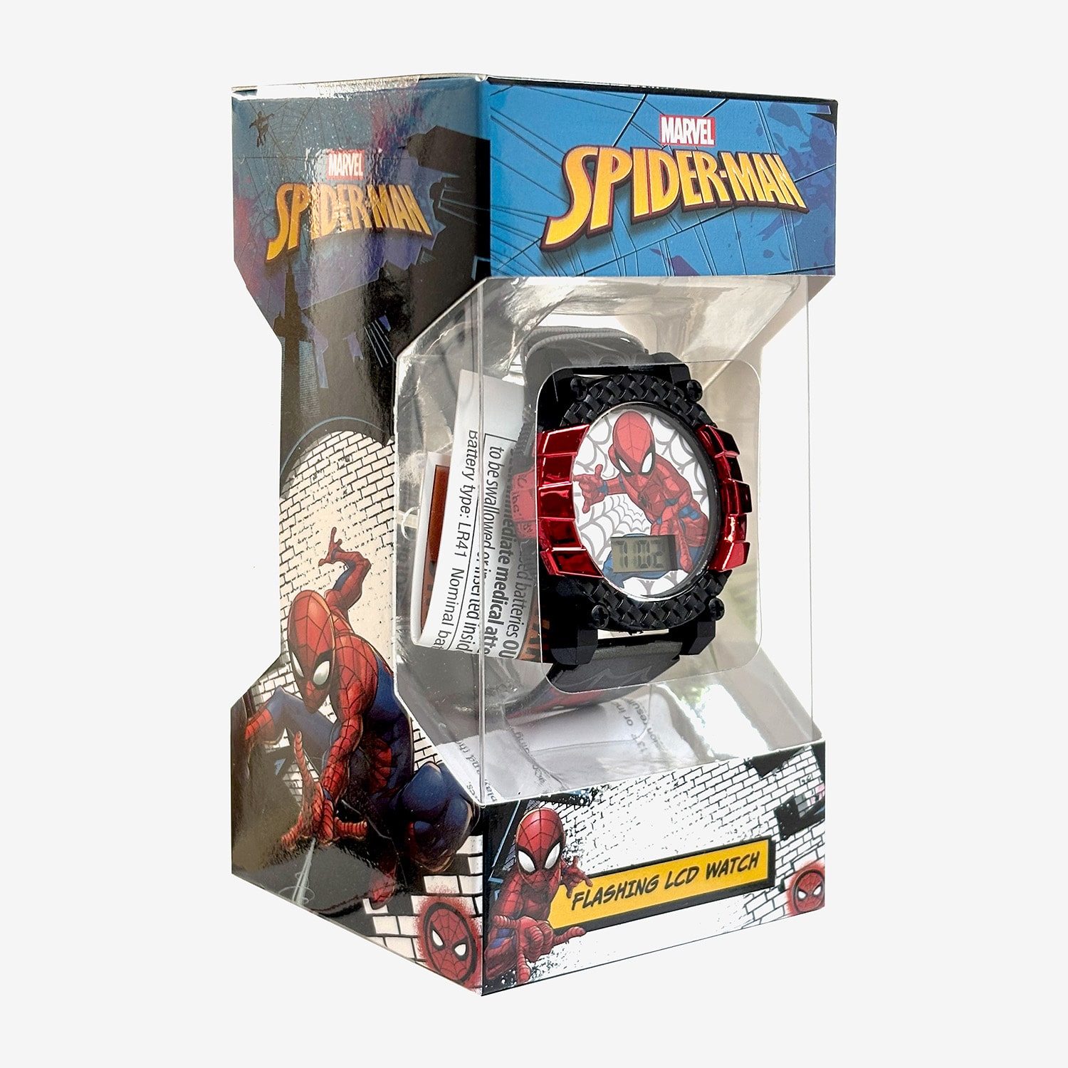 Kids Character Single Watch Spiderman Unisex Multicolor Strap Watch Spd7080jc