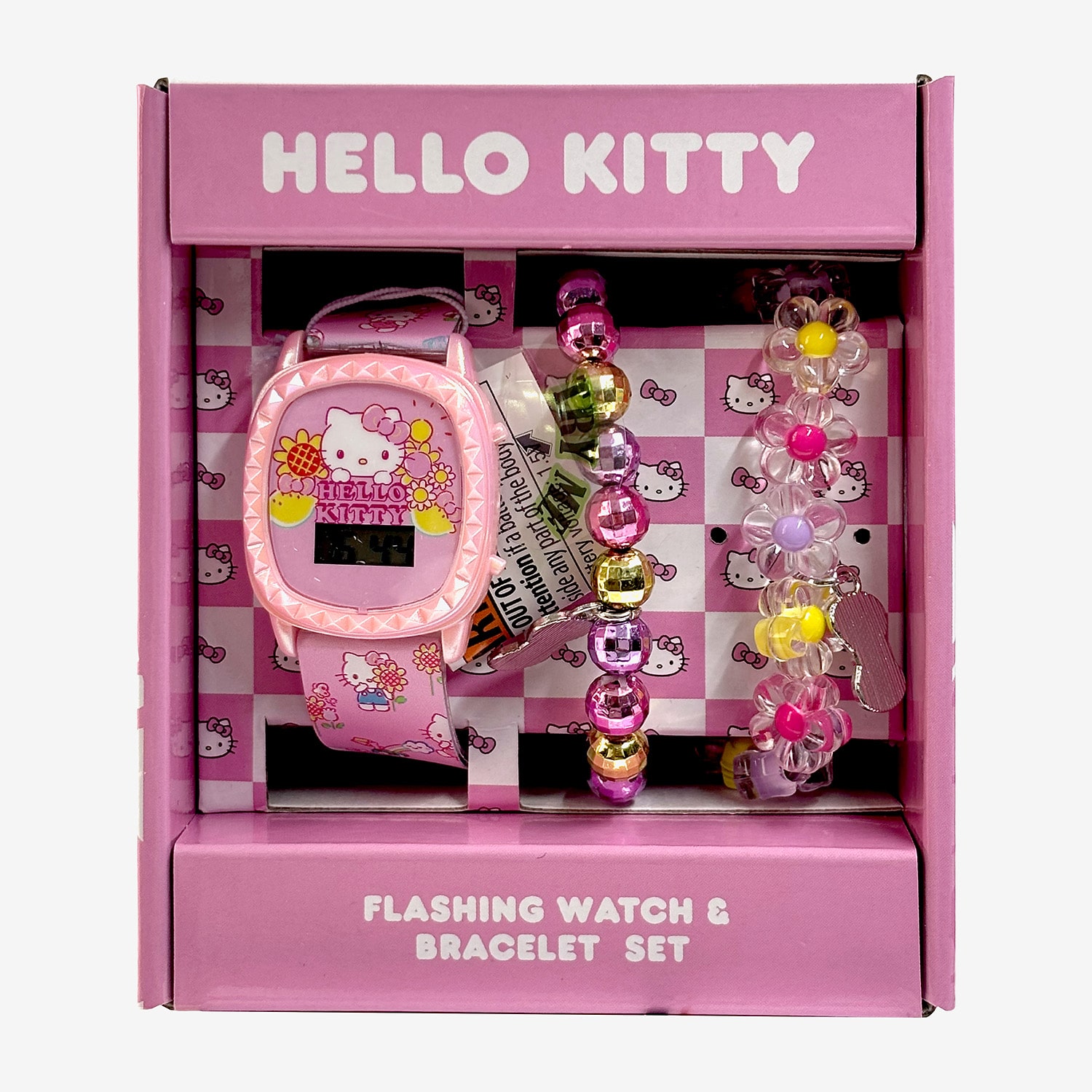 Kids Character Set Hello Kitty Unisex Multicolor 3-pc. Watch Boxed Set Hk40080jc
