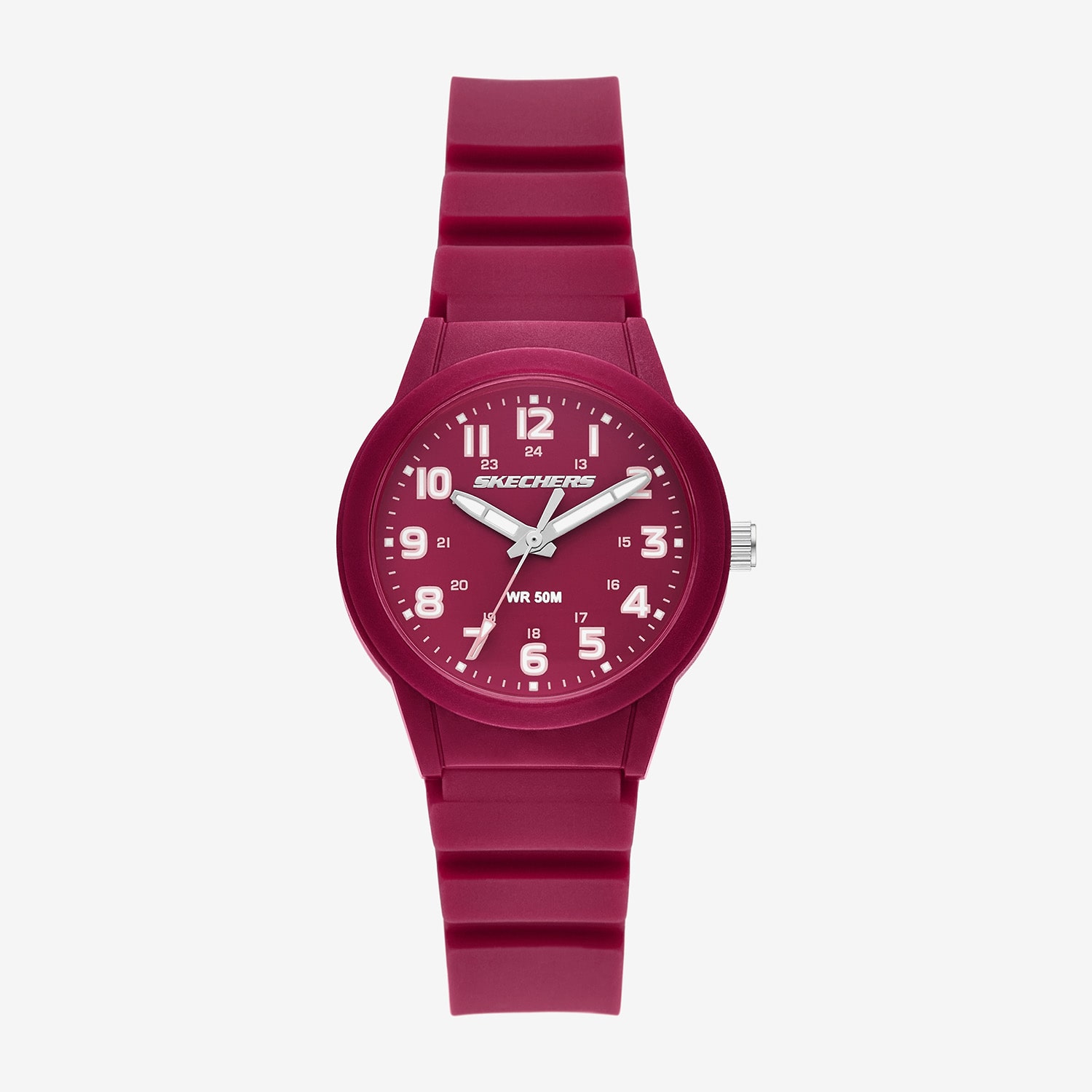Skechers Hillview Womens Red Strap Watch Sr6406