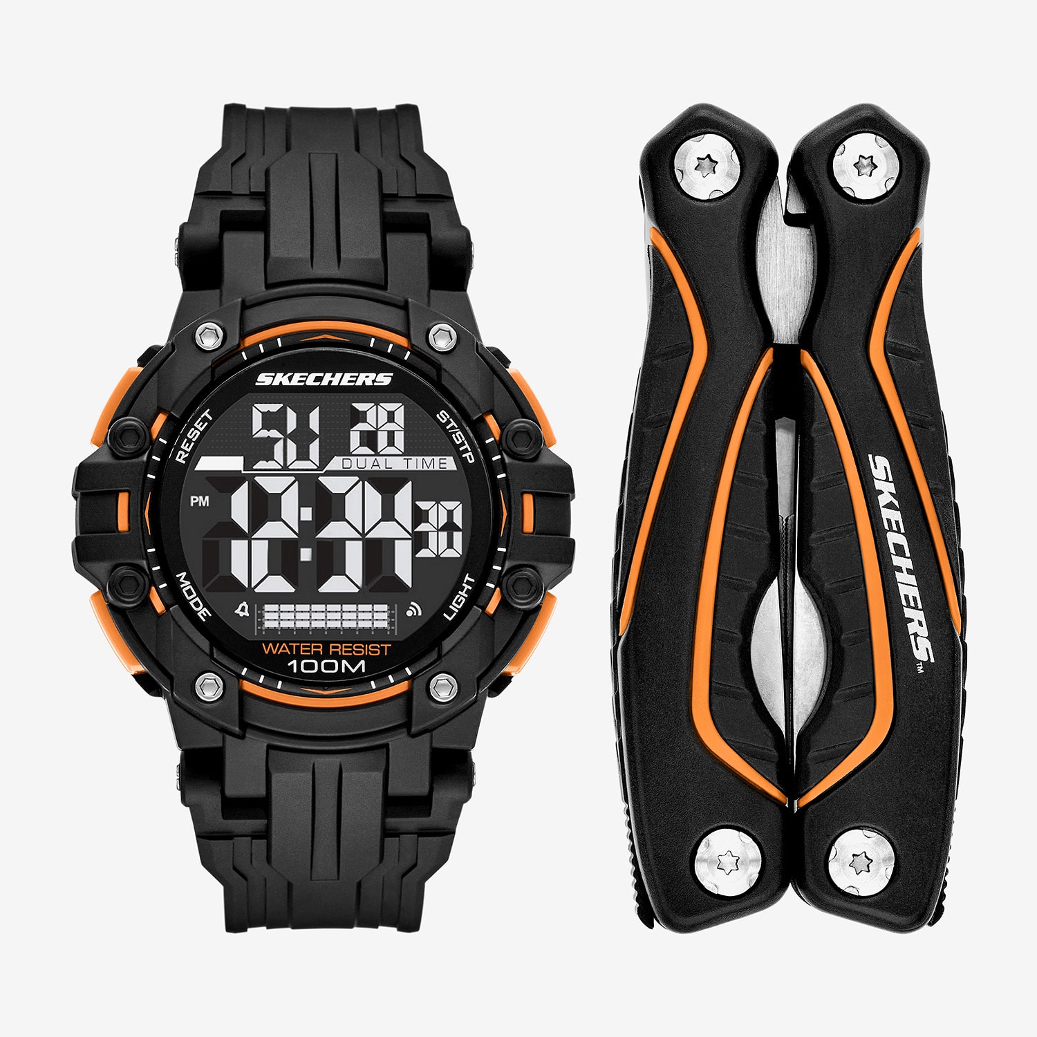 Skechers Gift Sets Mens Black 2-pc. Watch Boxed Set Sr8511