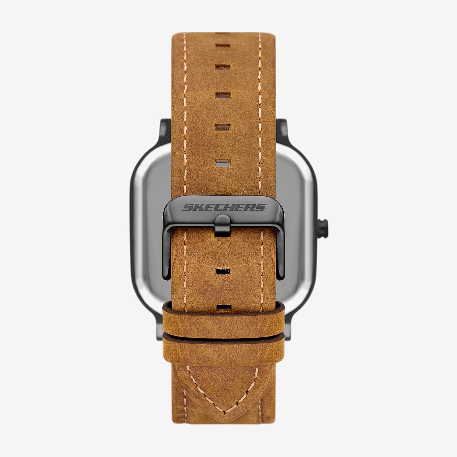 Skechers Bremerton Mens Brown Leather Strap Watch Sr5310