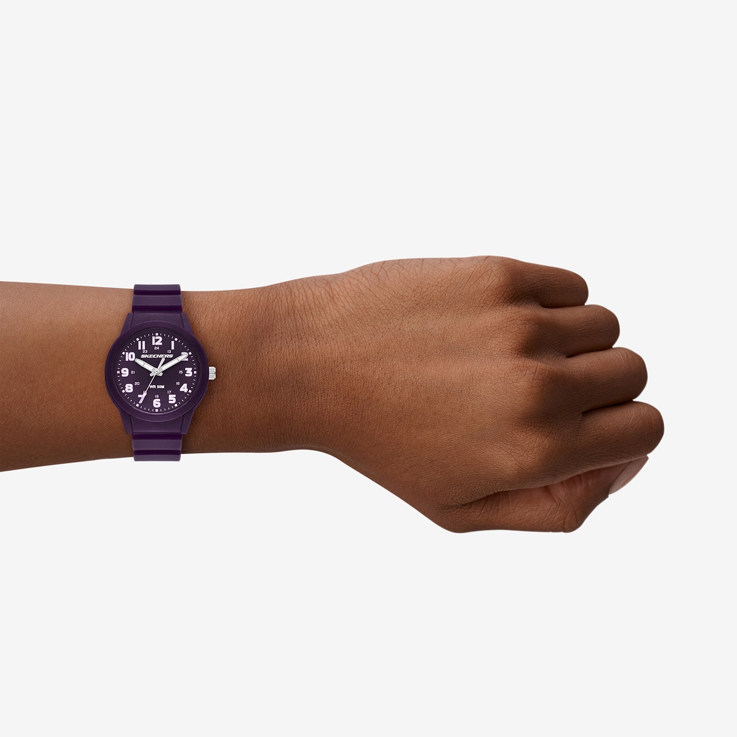 Skechers Hillview Womens Purple Strap Watch Sr6419