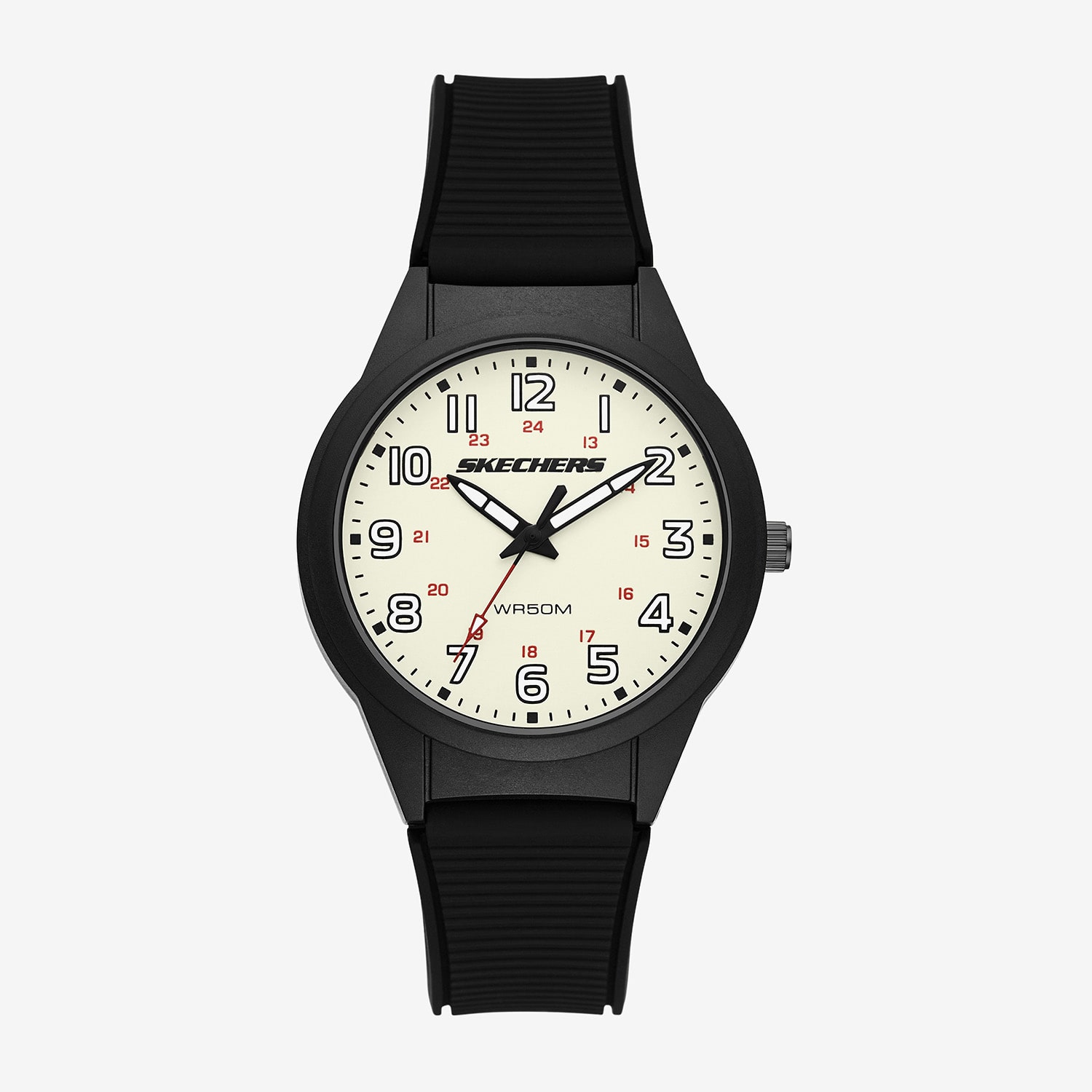 Skechers Hillview Mens Black Strap Watch Sr5312