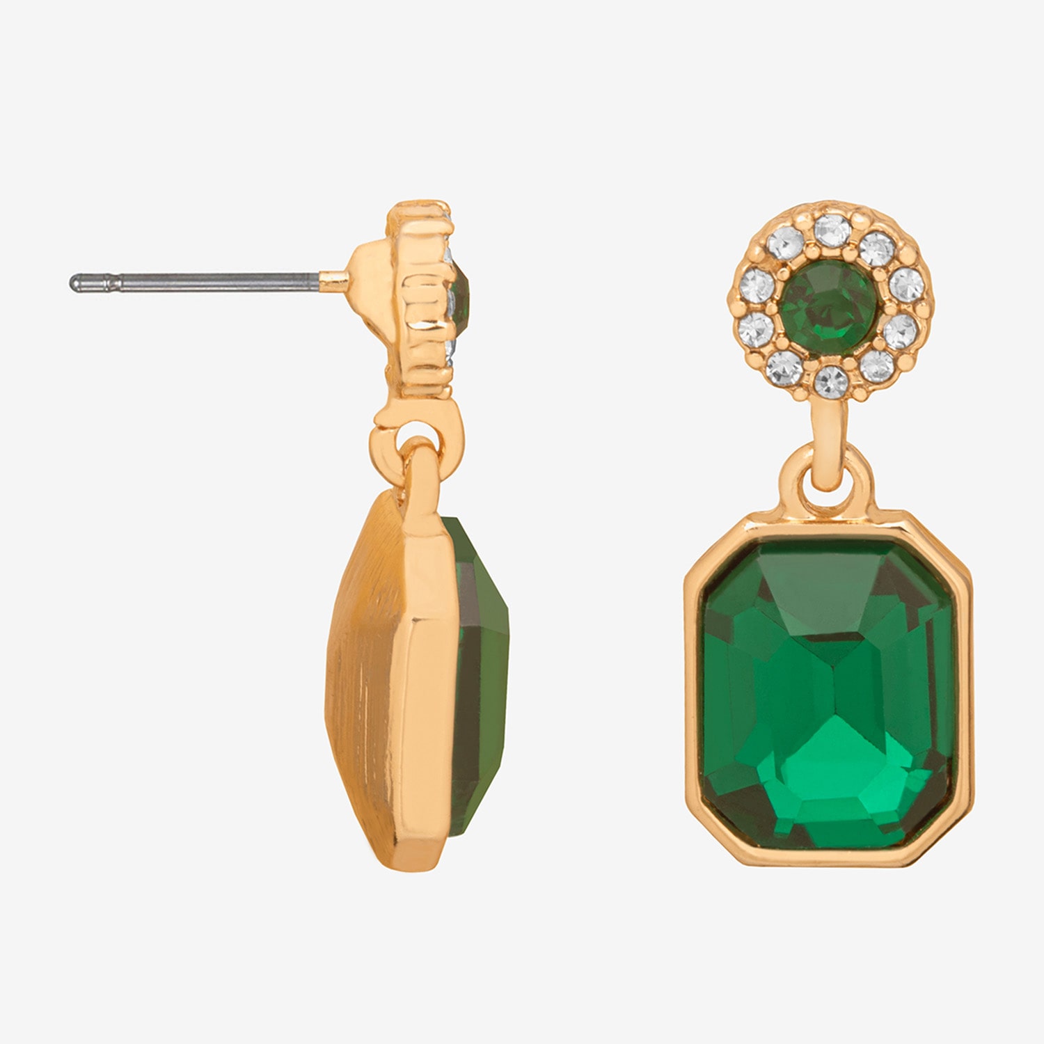 Bijoux Bar Delicates Womens Glass Drop Earrings