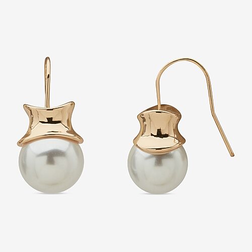 Worthington Womens Drop Earrings In White
