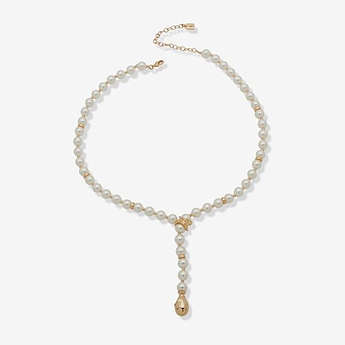 Worthington Womens 18 Inch Strand Necklace In White
