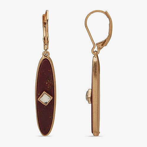 Ana Womens Drop Earrings In Purple