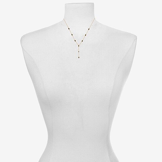 Bijoux Bar Womens Green Glass 16 Inch Y Necklace