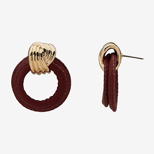 Worthington Womens Drop Earrings In Purple