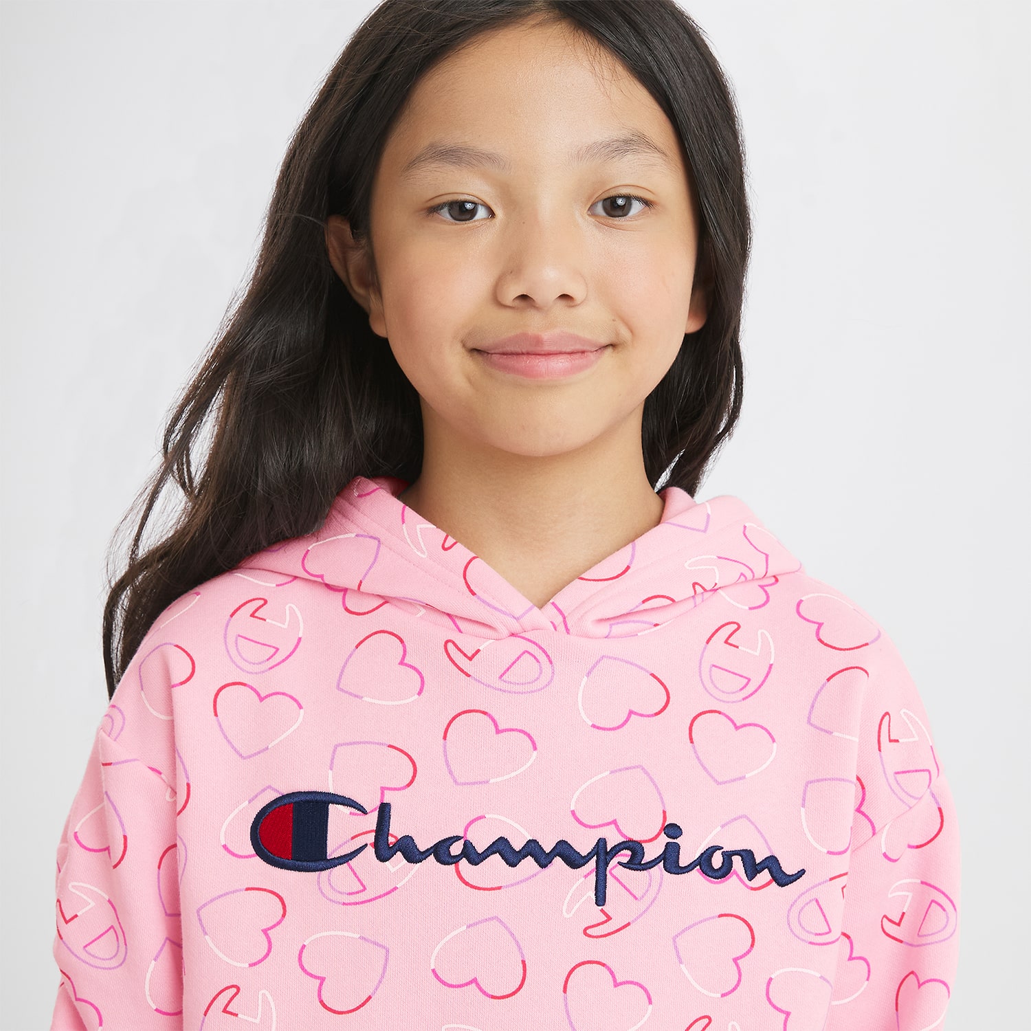Champion Big Kid Girls Long Sleeve Fleece Active Hoodie