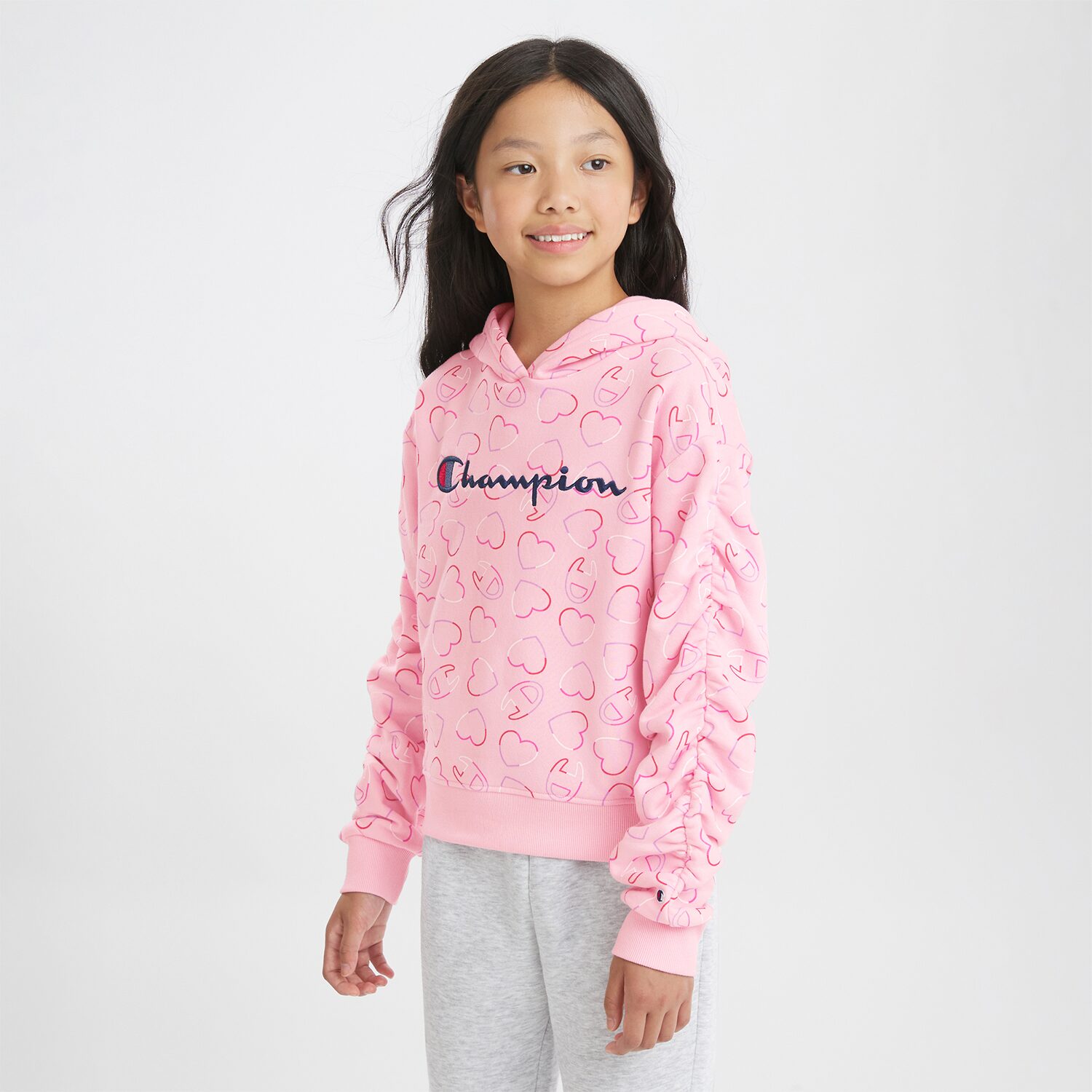 Champion Big Kid Girls Long Sleeve Fleece Active Hoodie