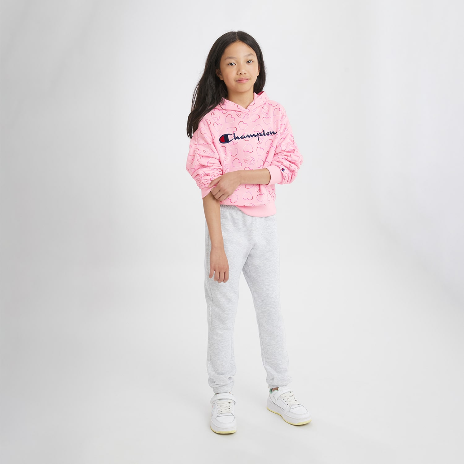 Champion Big Kid Girls Long Sleeve Fleece Active Hoodie