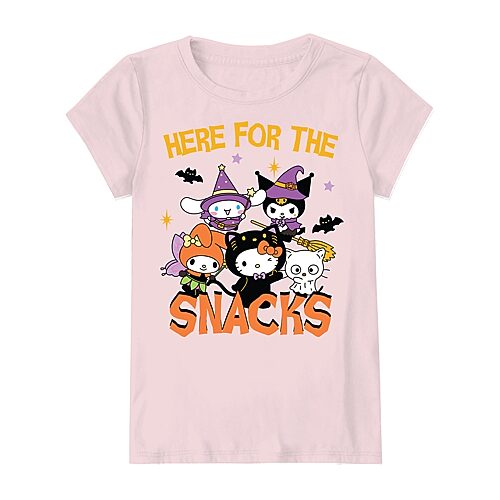 Mad Engine Little & Big Kid Girls Crew Neck Short Sleeve Regular Fit Hello Kitty Graphic T-shirt In Pink