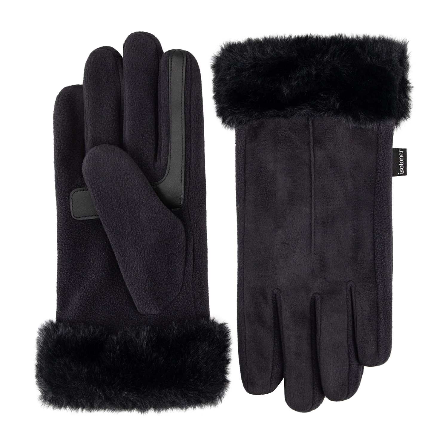 Isotoner Microsuede 1 Pair Touch Screen Enabled Gloves