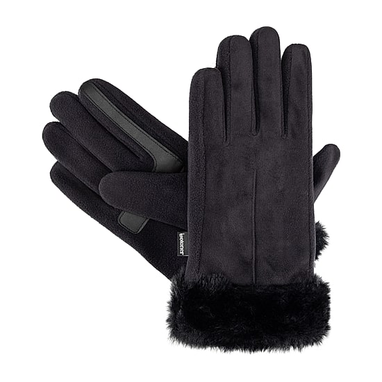 Isotoner Microsuede 1 Pair Touch Screen Enabled Gloves