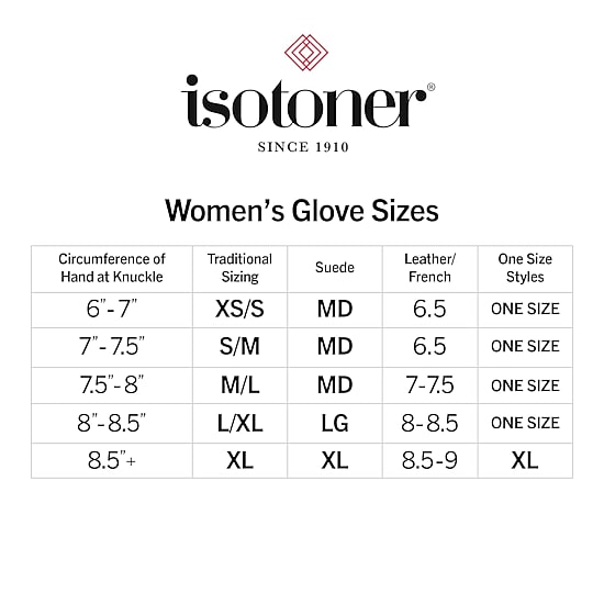 Isotoner Microsuede 1 Pair Touch Screen Enabled Gloves