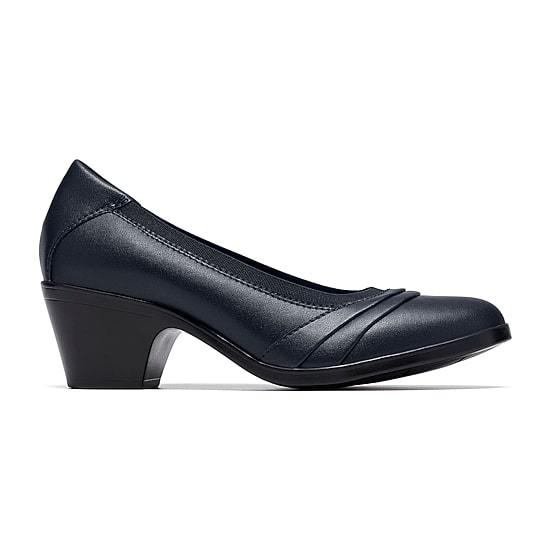 Clarks Emily2 Gracie Womens Round Closed Toe Block Heel Pumps