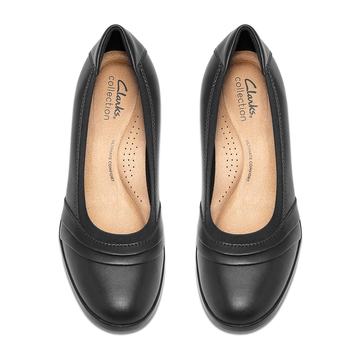 Clarks Emily2 Gracie Womens Round Closed Toe Block Heel Pumps