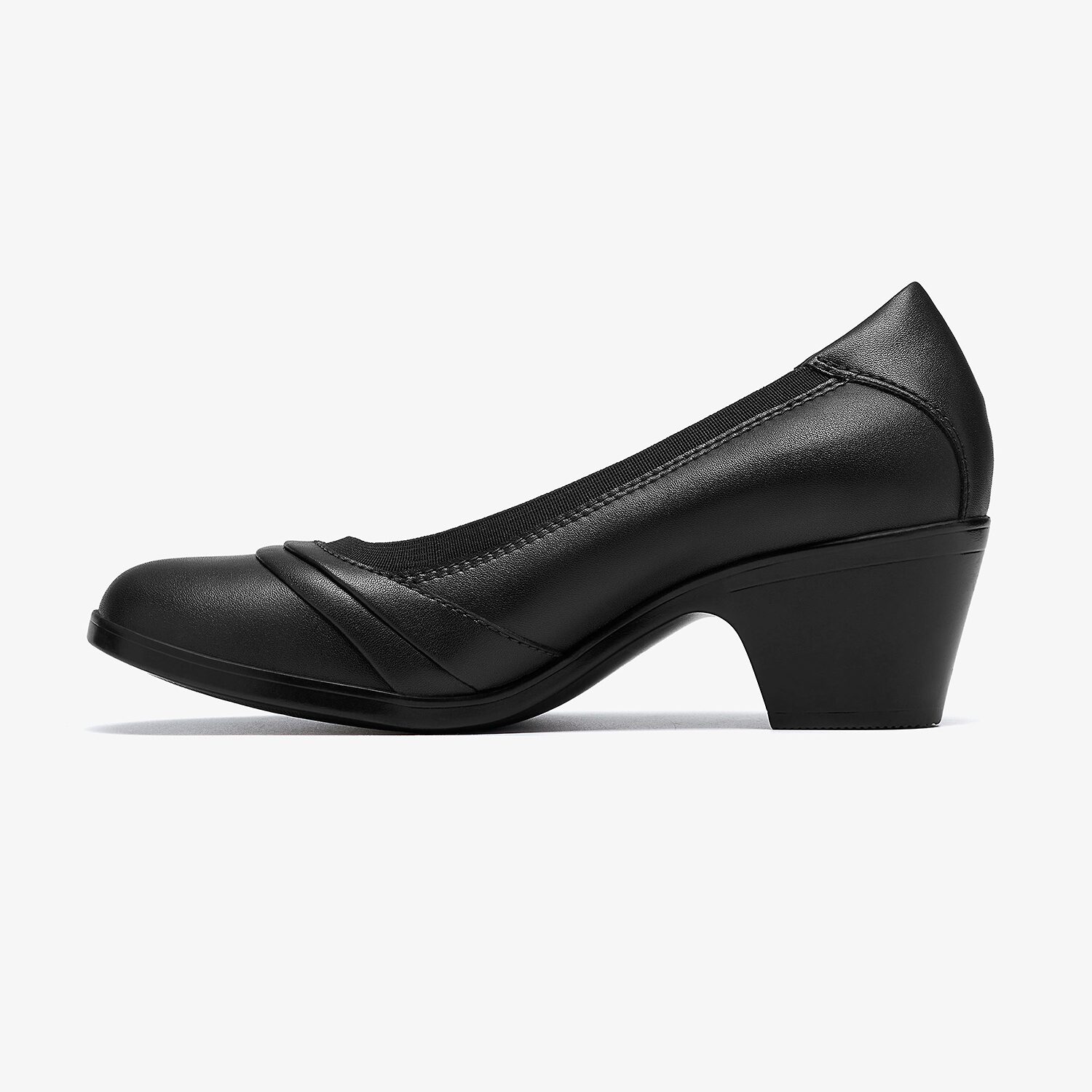 Clarks Emily2 Gracie Womens Round Closed Toe Block Heel Pumps