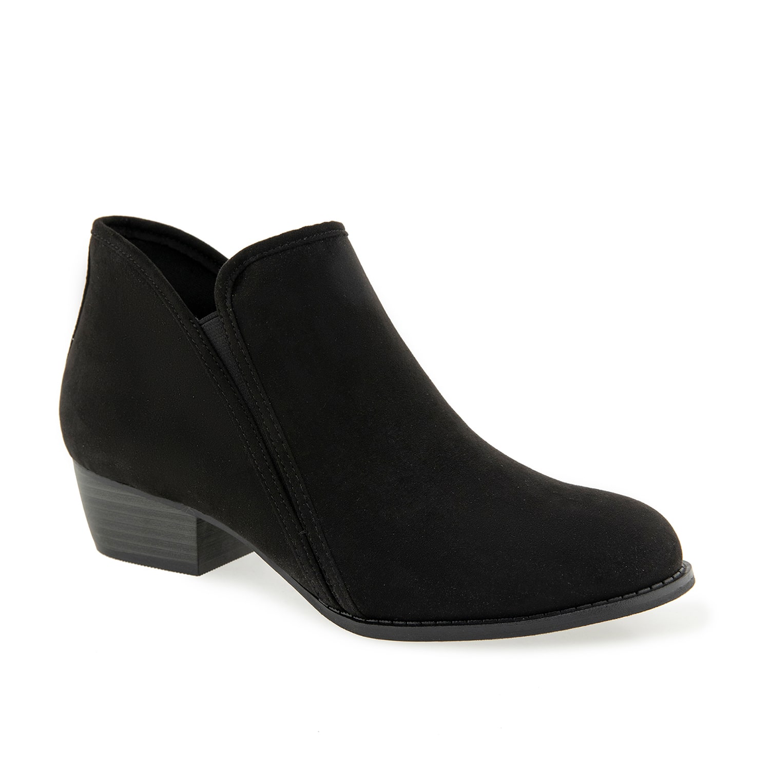 Unionbay Womens Harper Stacked Heel Booties