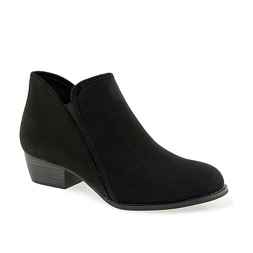Unionbay Womens Harper Stacked Heel Booties In Black