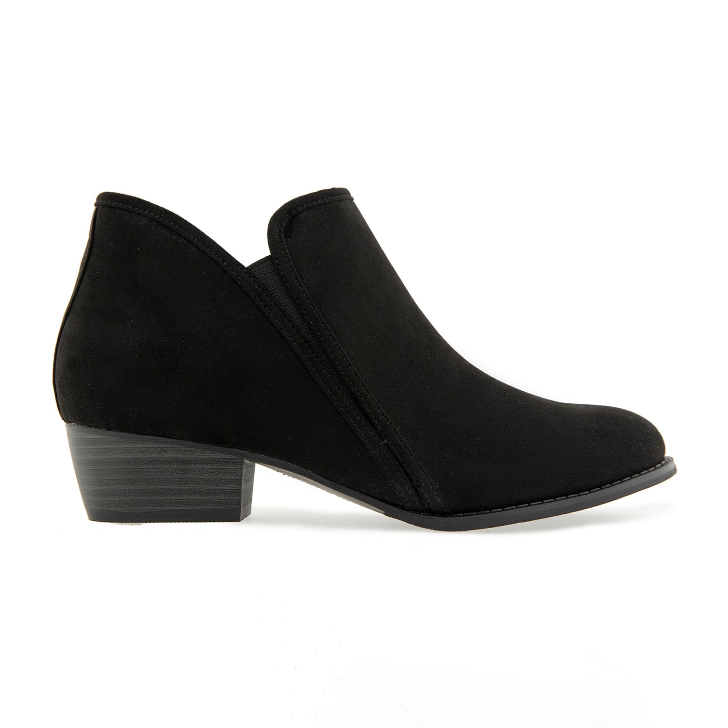 Unionbay Womens Harper Stacked Heel Booties