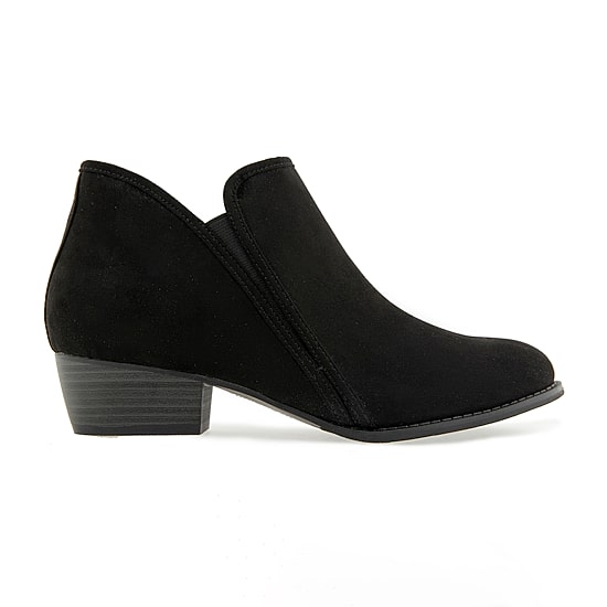Unionbay Womens Harper Stacked Heel Booties