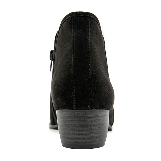 Unionbay Womens Harper Stacked Heel Booties
