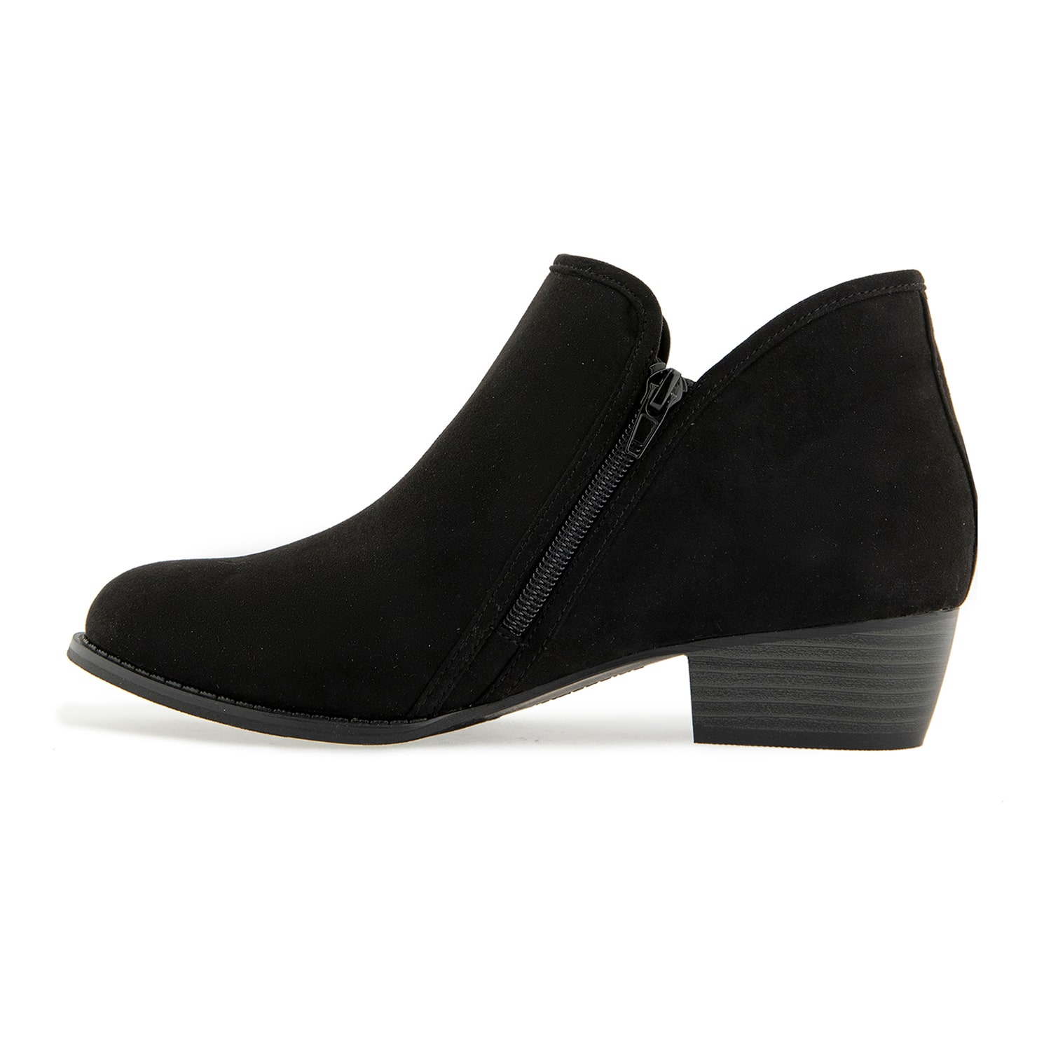 Unionbay Womens Harper Stacked Heel Booties