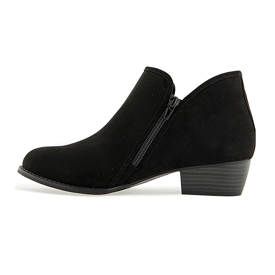 Unionbay Womens Harper Stacked Heel Booties
