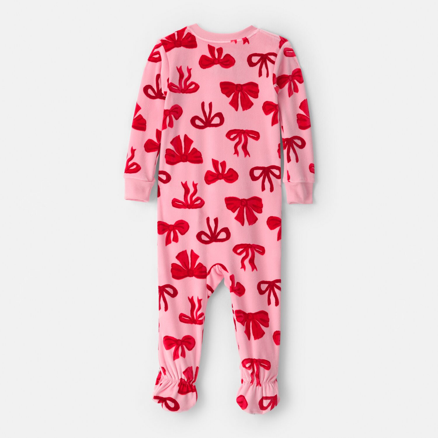 Carter's Dreamplush Baby Girls Footed Crew Neck Long Sleeve One Piece Pajama