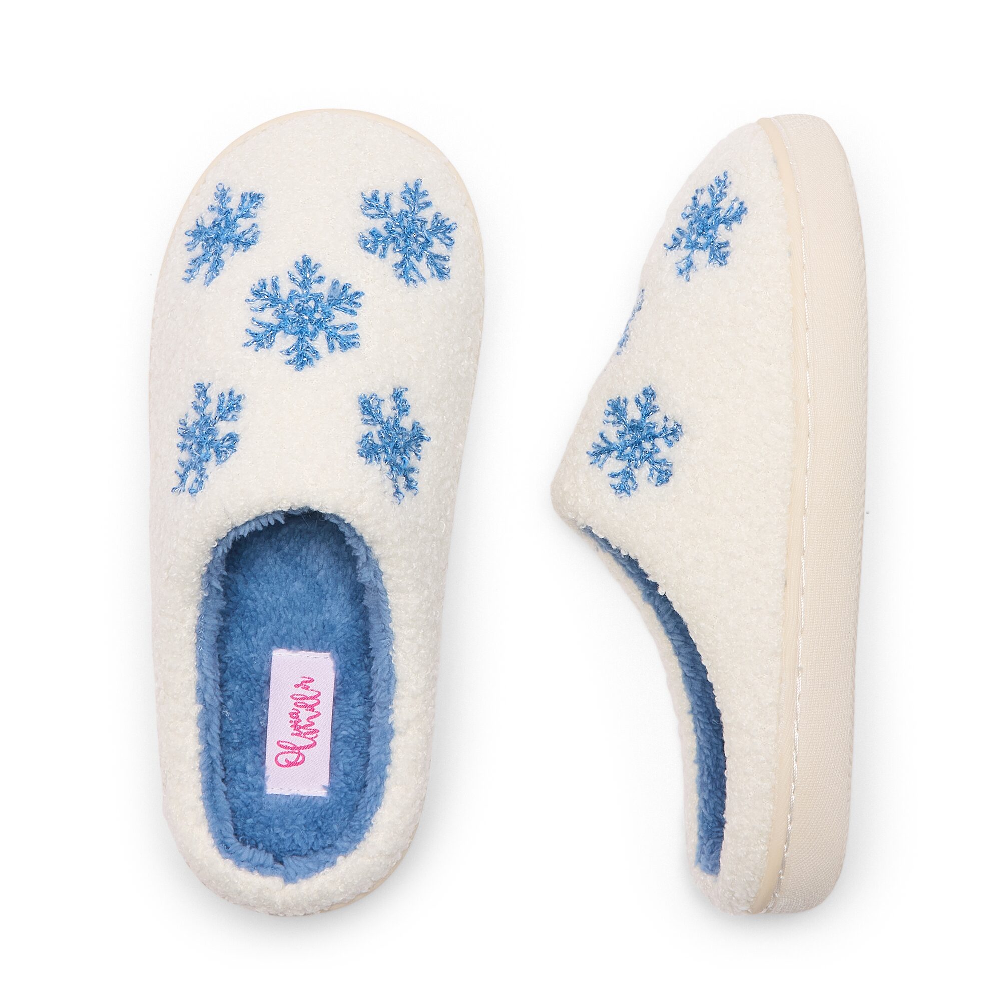 Olivia Miller Xmas Tree Womens Slip-On Slippers