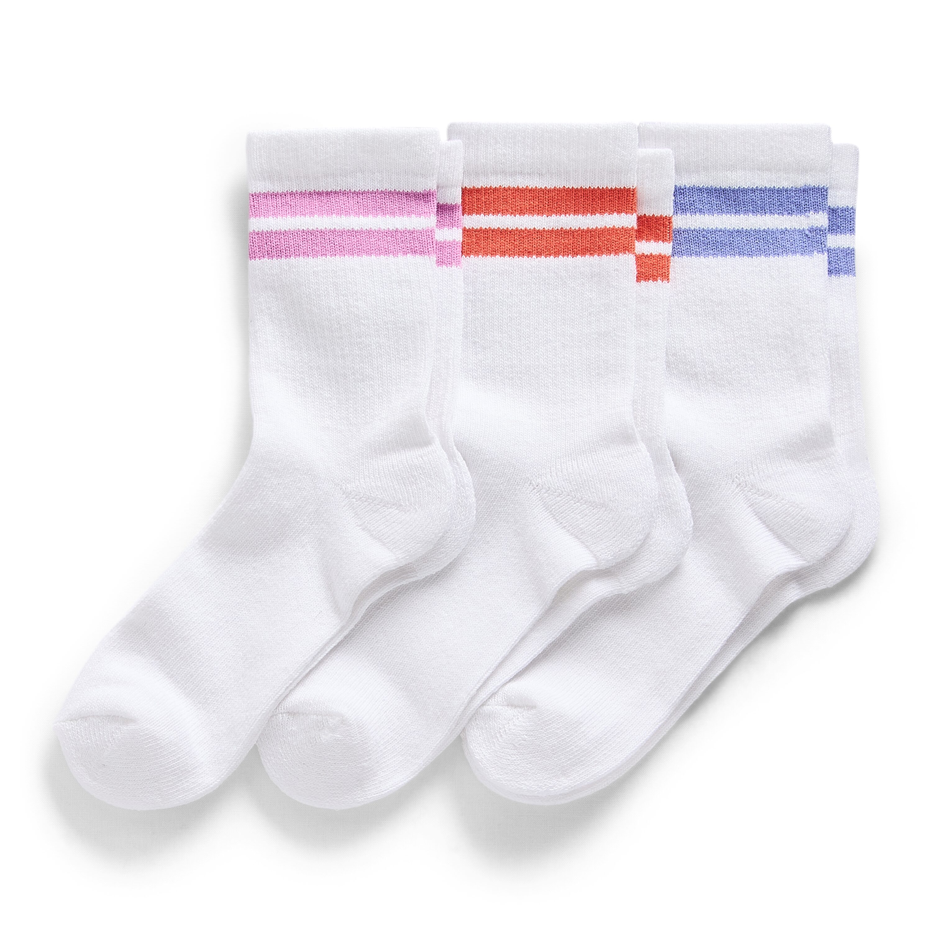 Thereabouts Little & Big Kid Girls 3 Pair Toddler Crew Socks