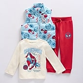Toddler Boys Spiderman Fleece 3-pc. Pant Set