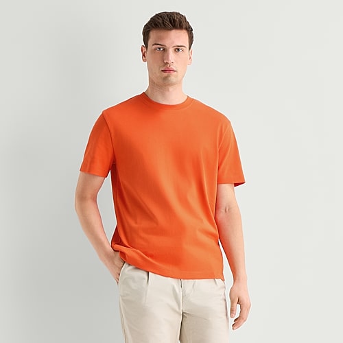 Stylus Mens Round Neck Short Sleeve T-Shirt, Xx-large, Orange