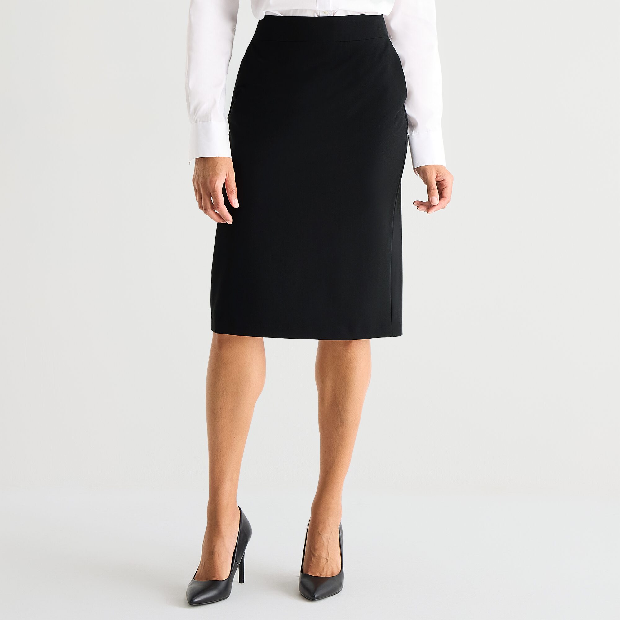 Liz Claiborne Womens Mid Rise Pencil Skirt