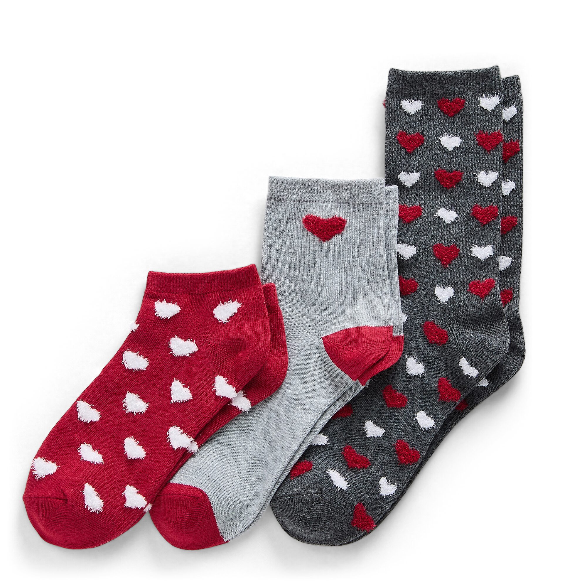 Mixit Holiday Socks Womens 3 Pair Quarter Ankle