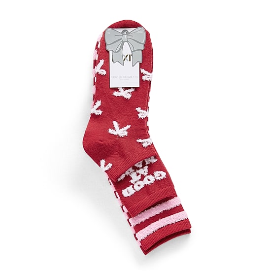 Mixit Holiday Socks Womens 3 Pair Quarter Ankle Socks