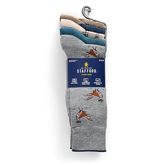 Stafford Mens 5-pc. Crew Socks