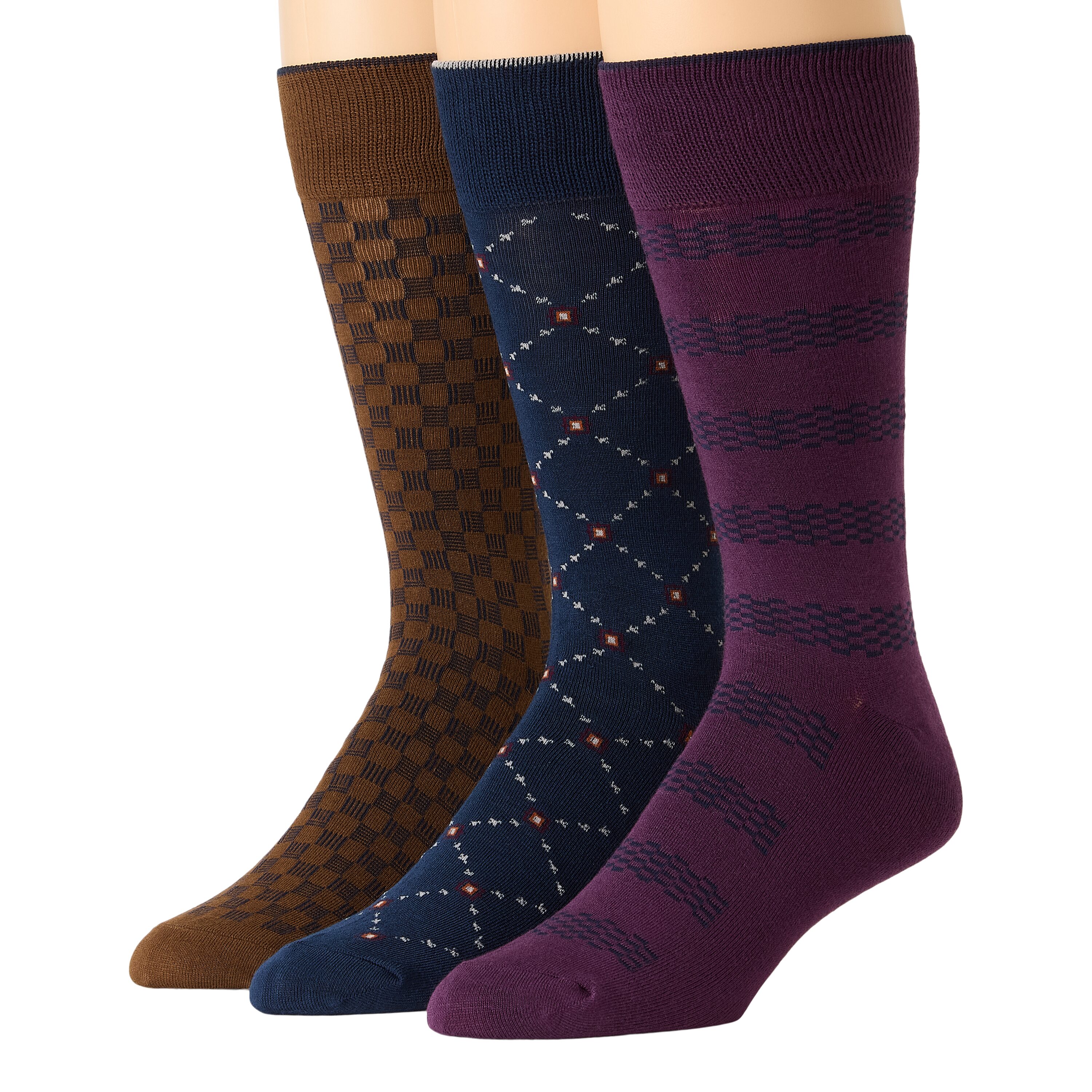 Stafford Mens 3-pc. Crew Socks