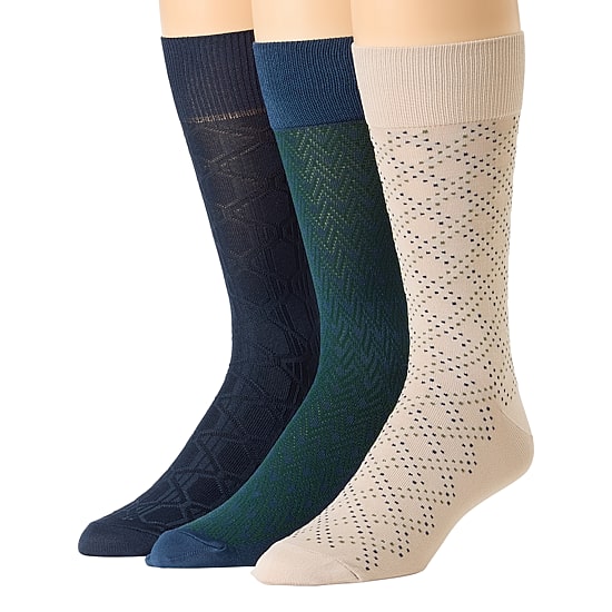 Stafford Mens 3-pc. Crew Socks