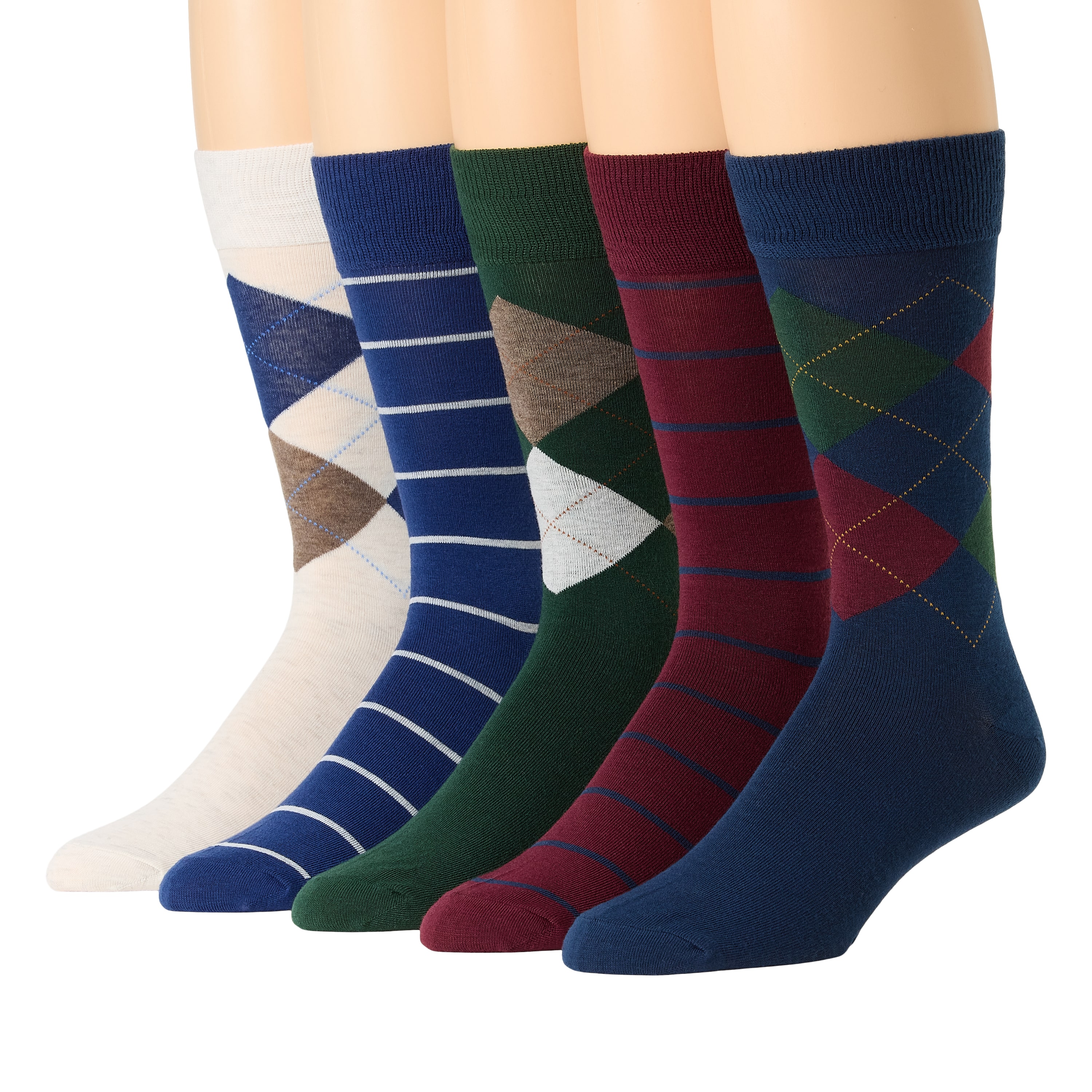 Stafford Mens 5-pc. Crew Socks