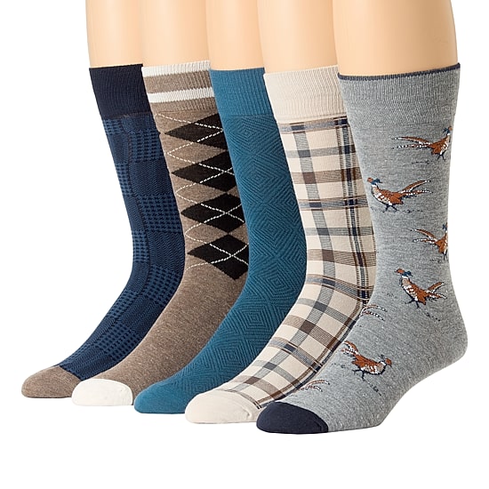 Stafford Mens 5-pc. Crew Socks