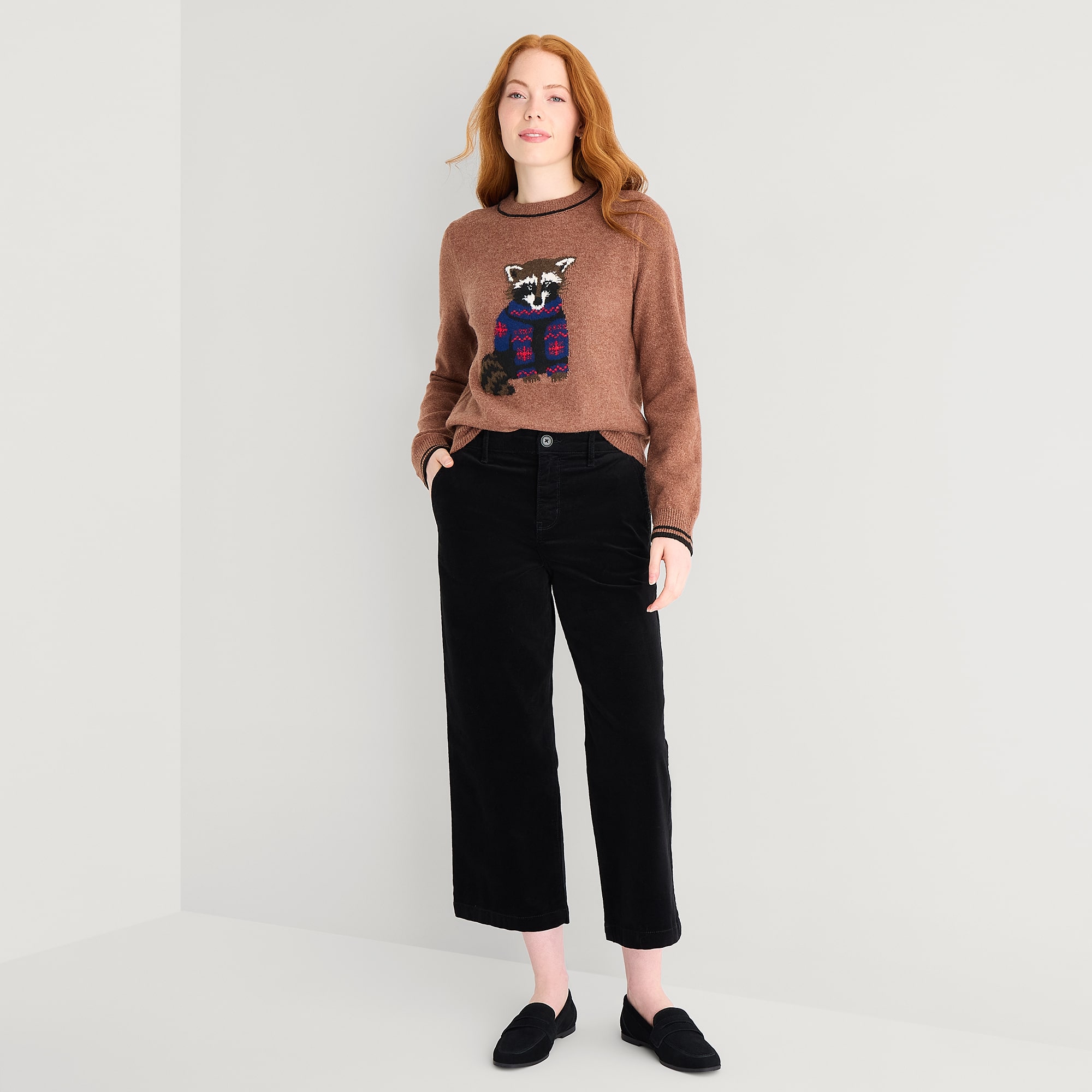 St. John's Bay Womens Wide Leg Cropped Pant