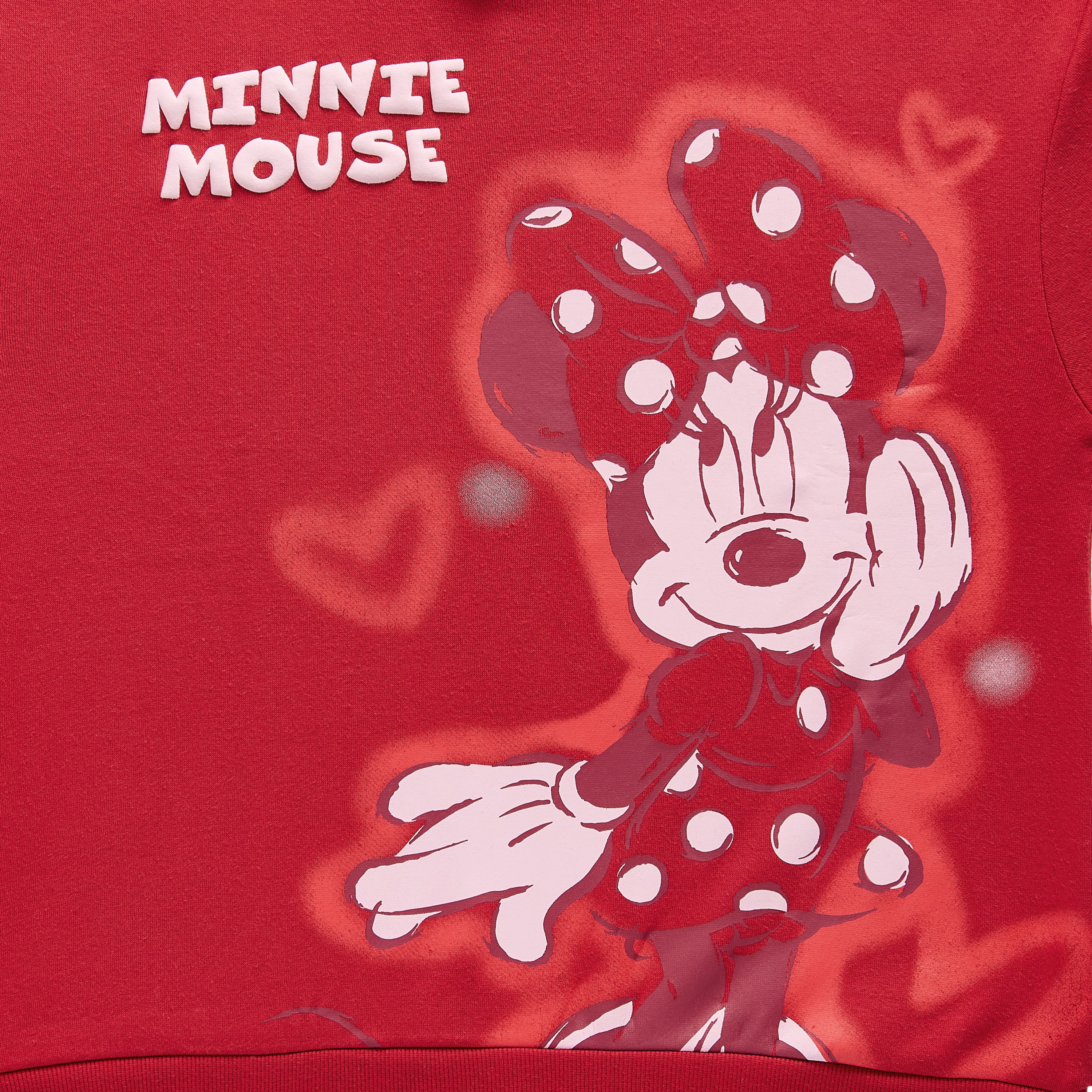 Minnie Mouse Hoodie Womens Juniors Long Sleeve Fleece
