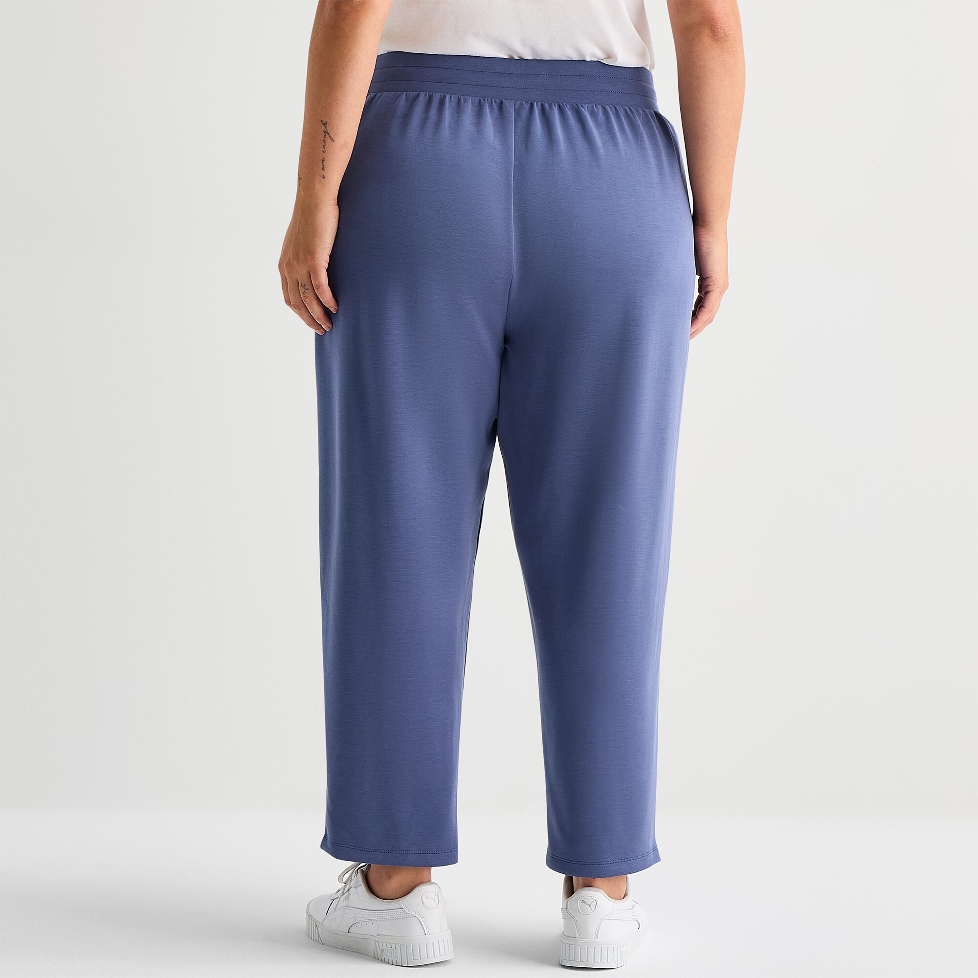 Stylus Womens Plus Tapered High Rise Jogger Pant