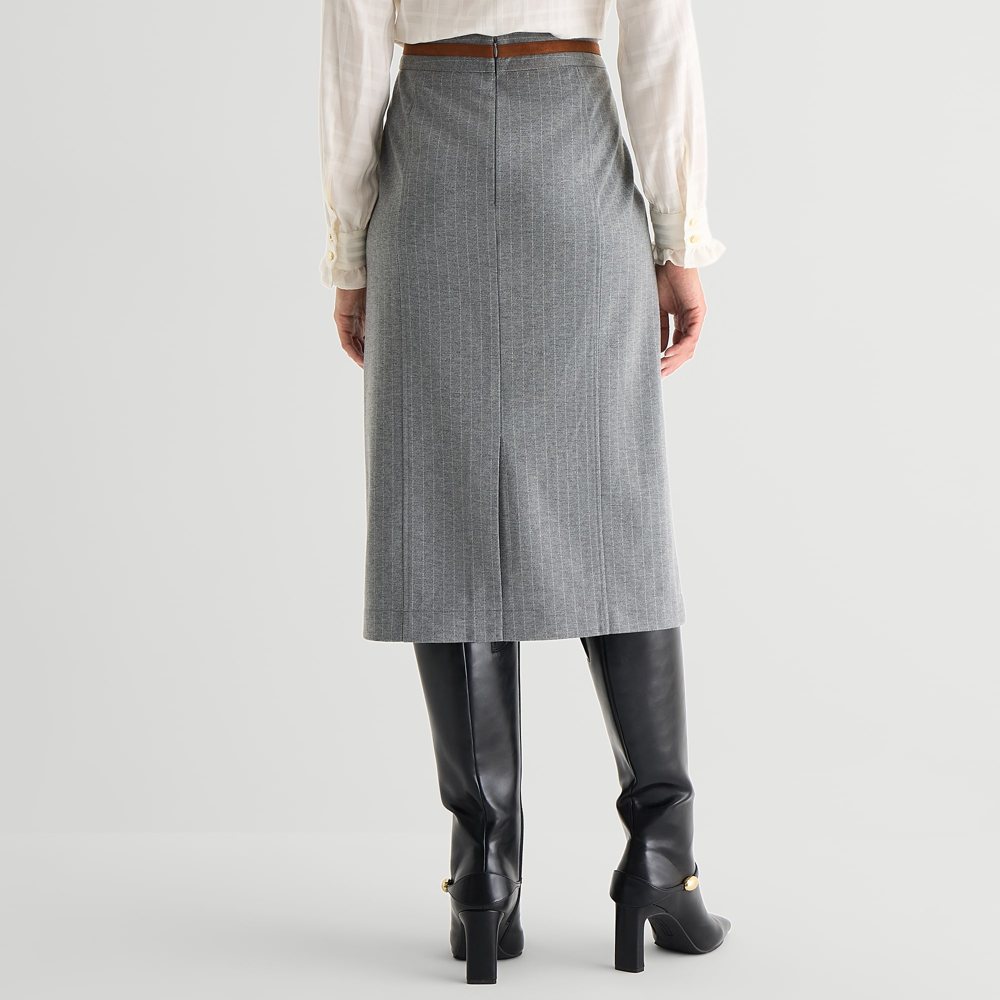 Liz Claiborne Womens Mid Rise Midi Pencil Skirt
