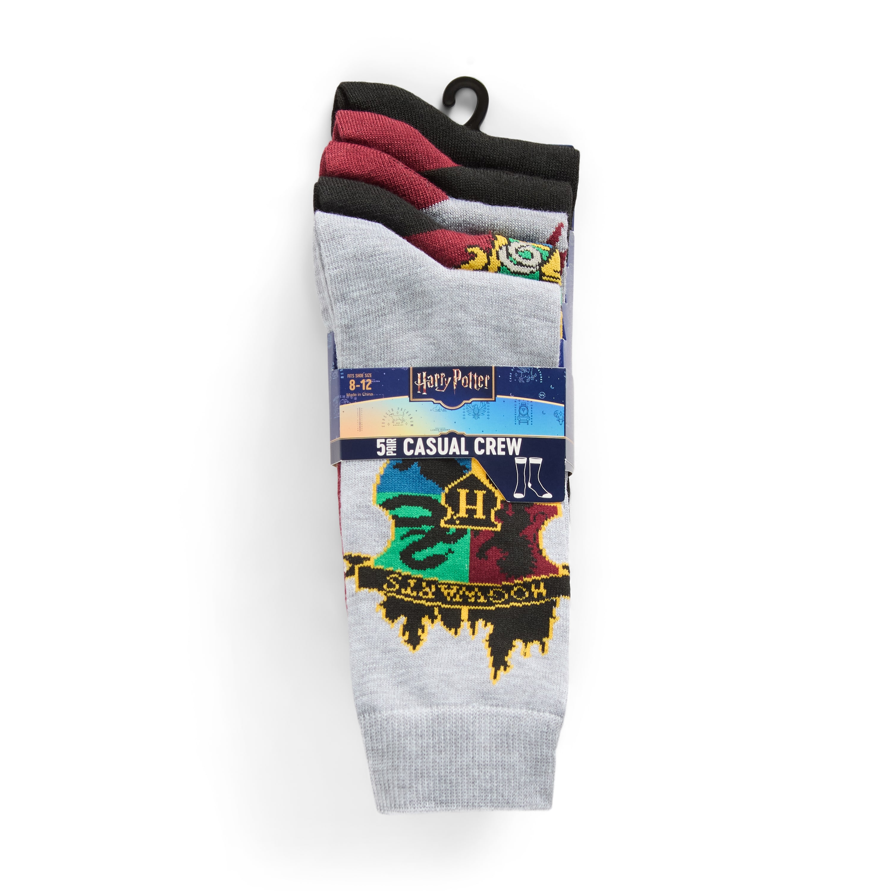Socks Mens 5 Pair Harry Potter Crew Socks
