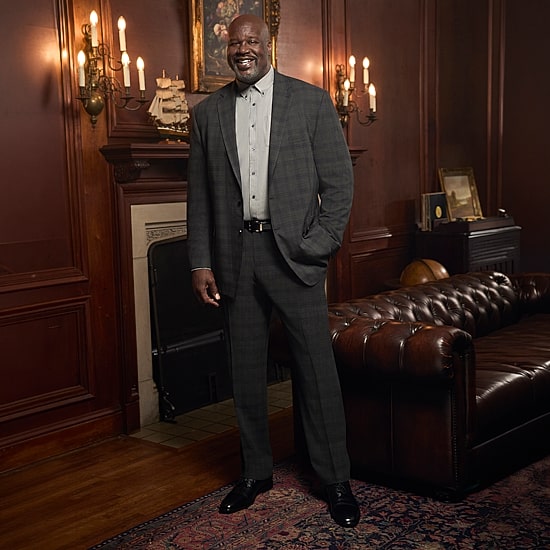 Shaquille O'Neal XLG™ Mens Big and Tall Stretch Fabric Regular Fit Plaid Flat Front Suit Pant